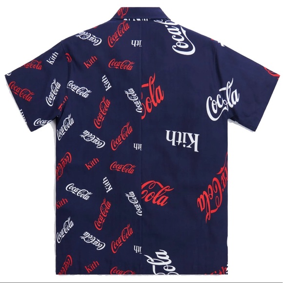 Kith x Coca-Cola Printed Button-Up Camp Collar Shirt - Medium - Picture 2 of 12